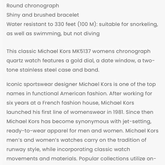 Michael Kors round chronograph 38mm watch - Picture 10 of 13